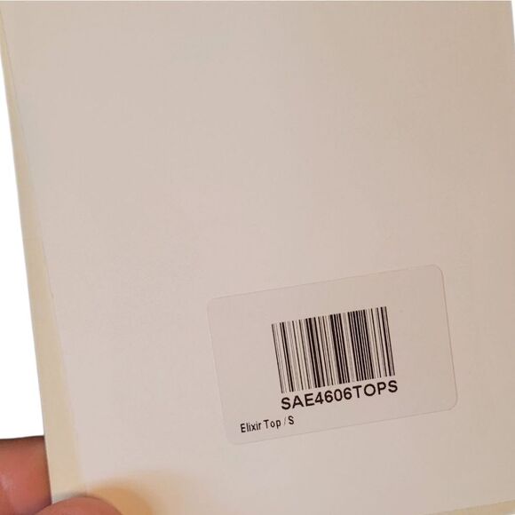 SABO Women's Blue Elixir Tie Strap Ramie Top Size US 4 NWT - Picture 6 of 8